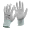 Guantes de trabajo de seguridad recubiertos de PU PN8003 Blanco