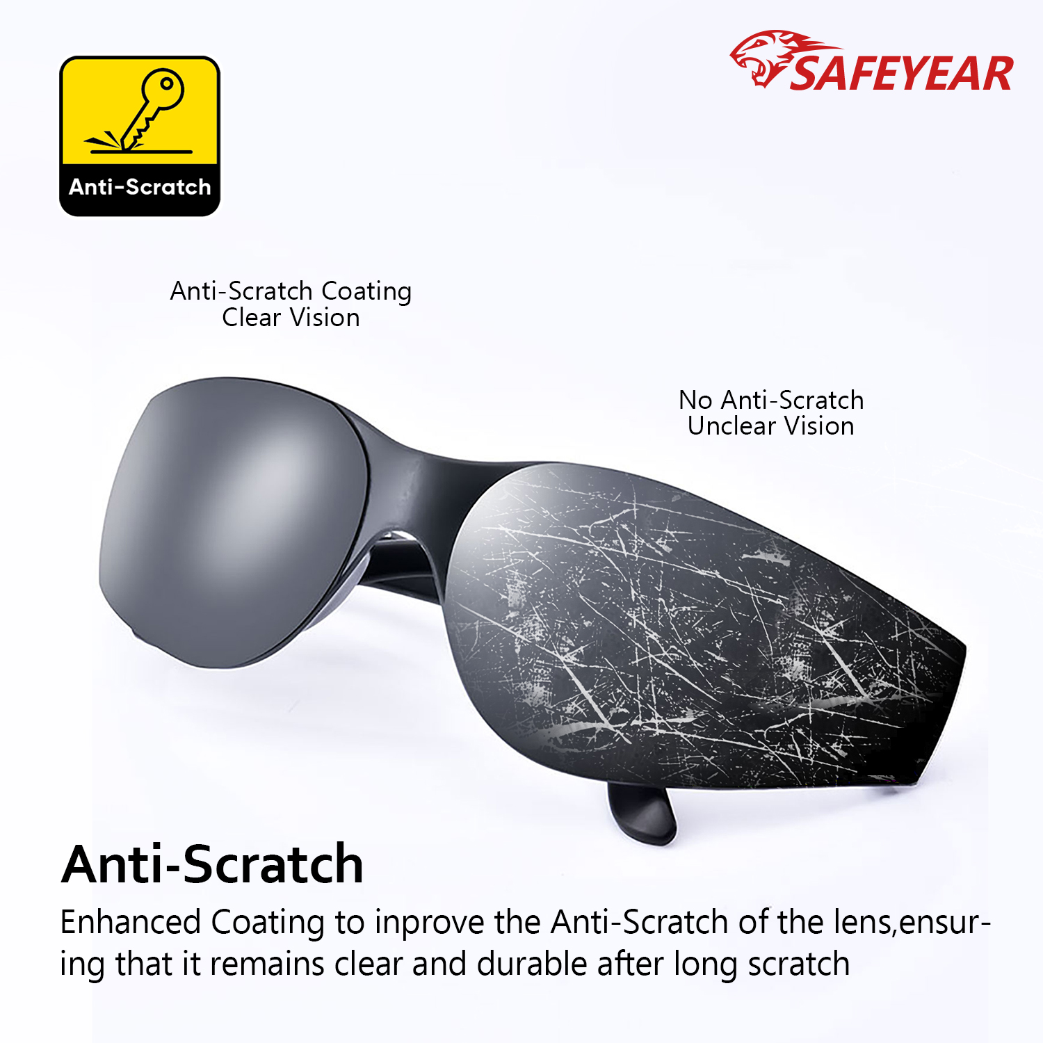 Gafas de sol de seguridad protectores SG001 Negro