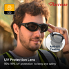 Gafas de sol de seguridad de lente negra SG002 Negro