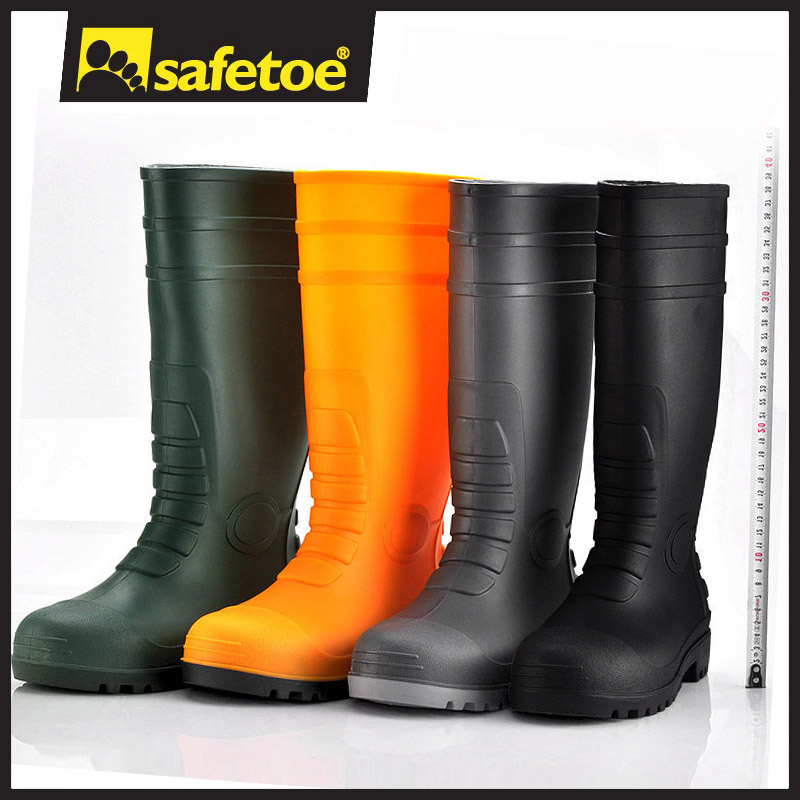 Botas de lluvia de servicio pesado W-6038 White