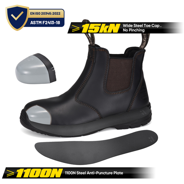 Zapatos de trabajo sin resbalón para mujer El mejor toe de acero en las botas de trabajo de las mujeres M-8025W