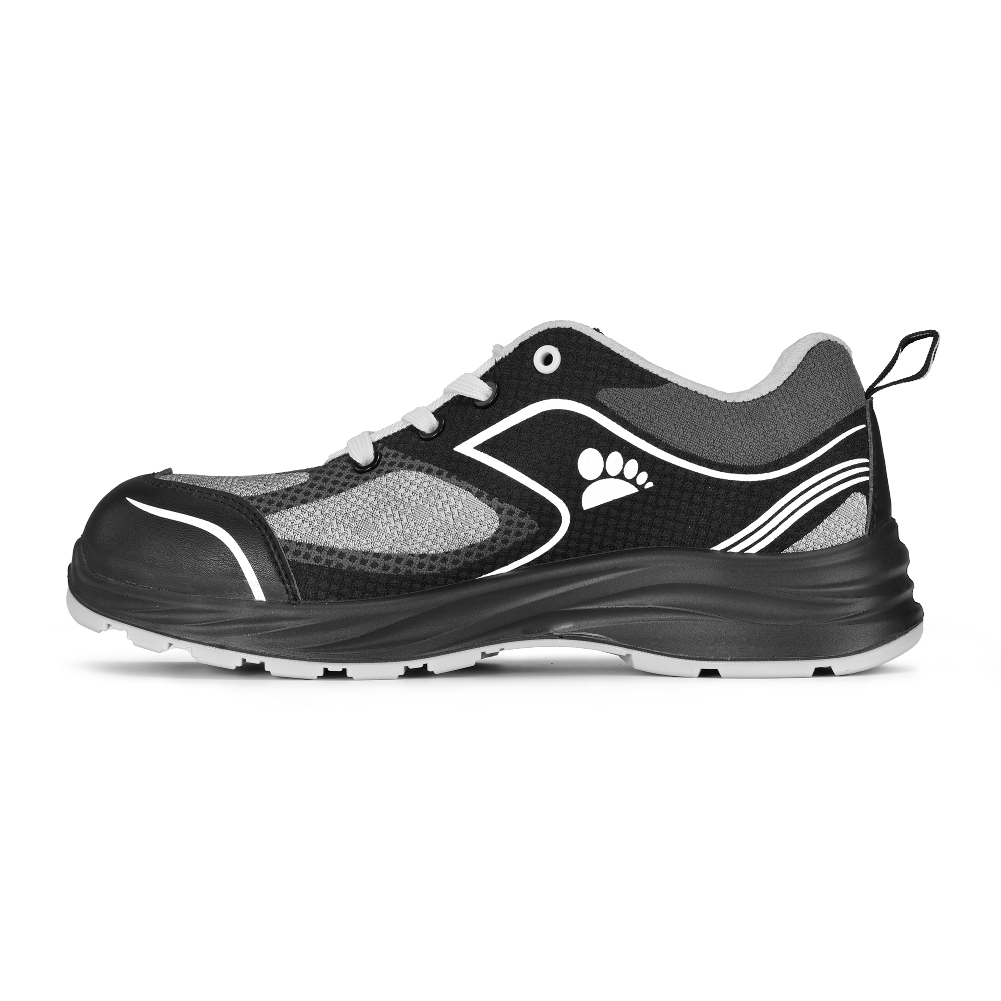 Zapatillas de seguridad deportivas de acero Toe L-7501 Gray 