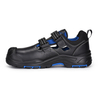 Sandalias Zapatos de trabajo Velcro Design L-7585 Azul / Metal gratis