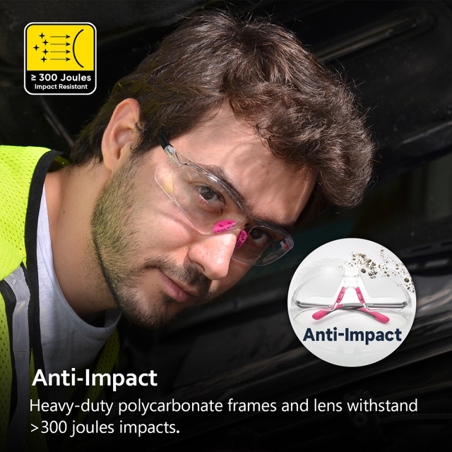 Gafas de seguridad protectores de stock listos para mujeres sg003 rosa