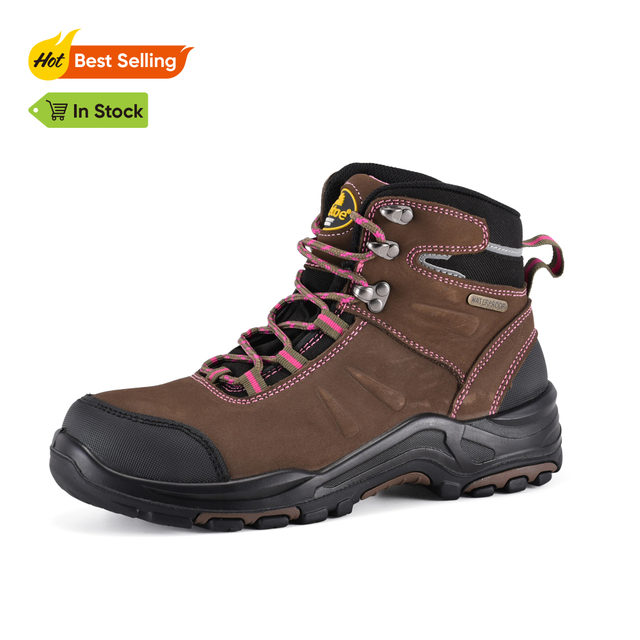 Botas de trabajo para mujeres resistentes a las impermeables y resbaladizas con el dedo del pie compuesto M-8553