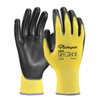 Guantes de trabajo resistentes recubiertos de PU PN8003 Amarillo