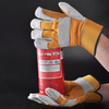 Guantes de cuero para trabajo Guantes de cuero reforzado Guantes de cuero para impactos Corte 5 FL-1015 Amarillo
