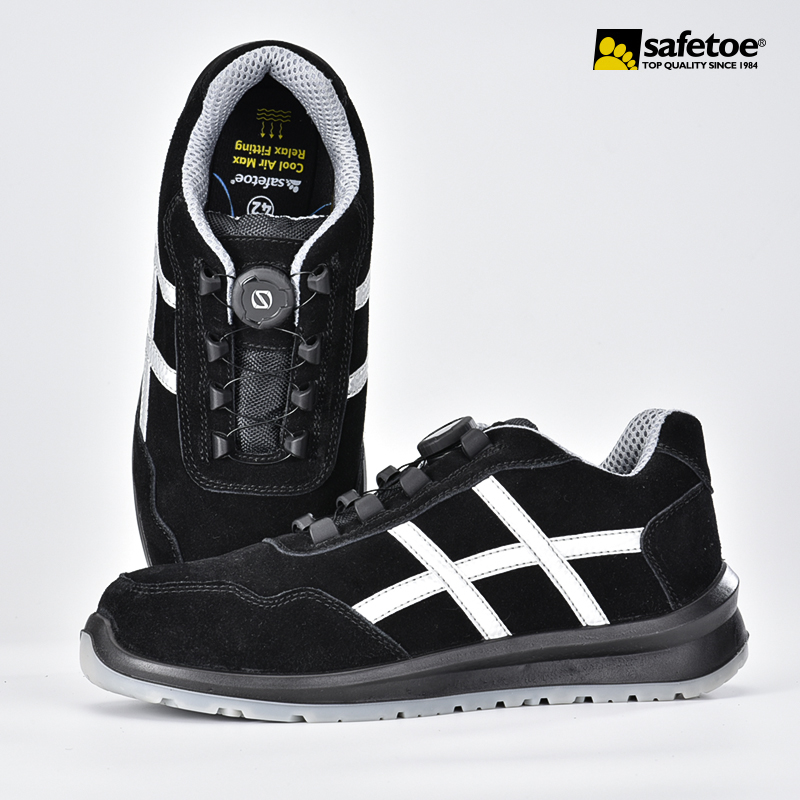 Zapatos de seguridad S1P sin metal deportivo con sistema de bloqueo Twist L-7329
