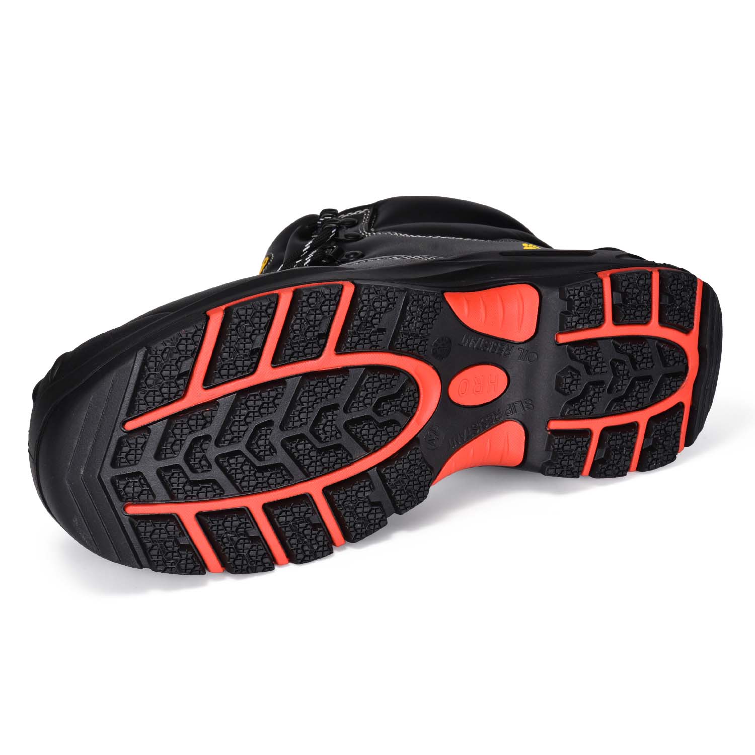 Zapatos de seguridad PU/goma impermeables con punta de acero M-8575