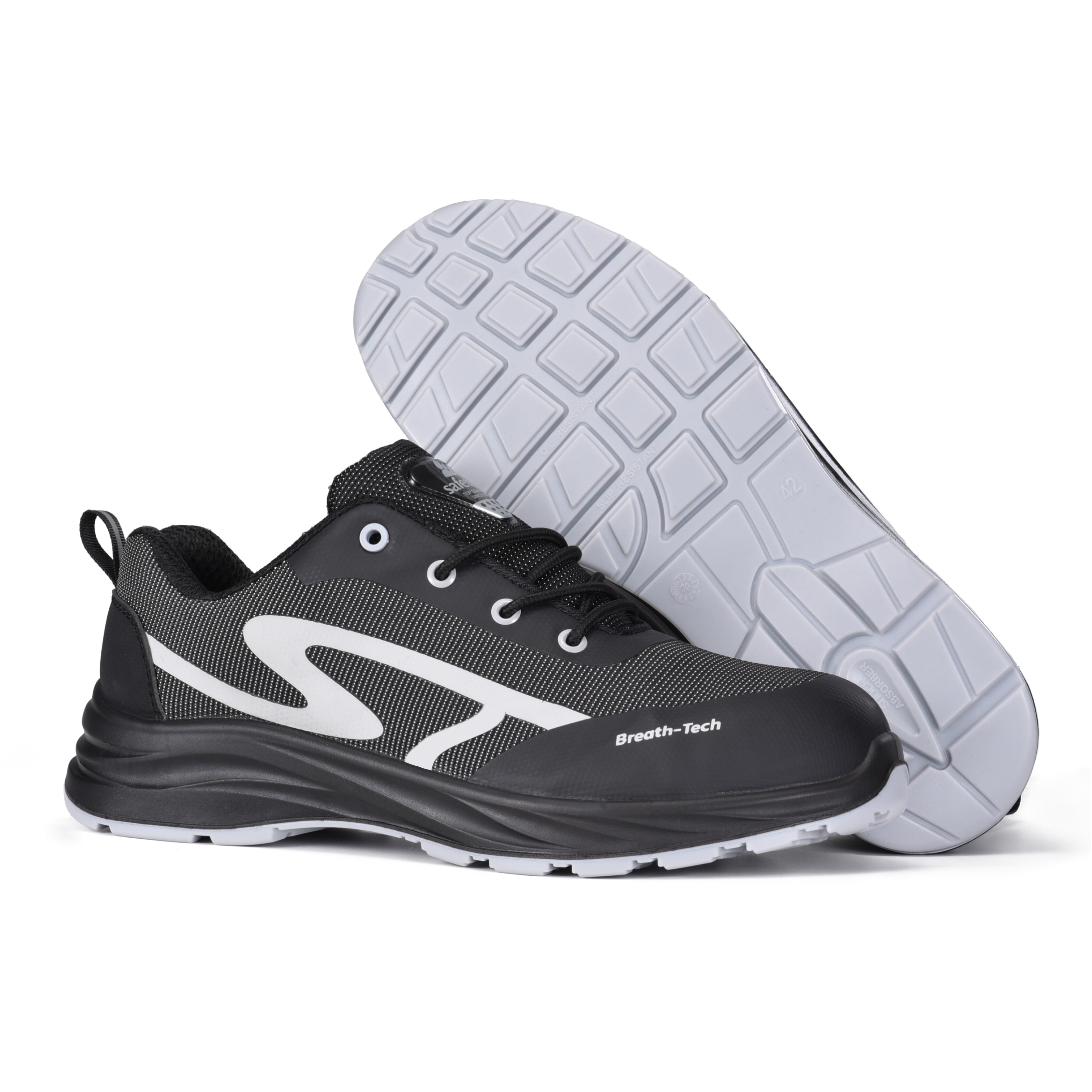 Zapatillas de zapatillas para hombres de seguridad livianas de zapatillas L-7569