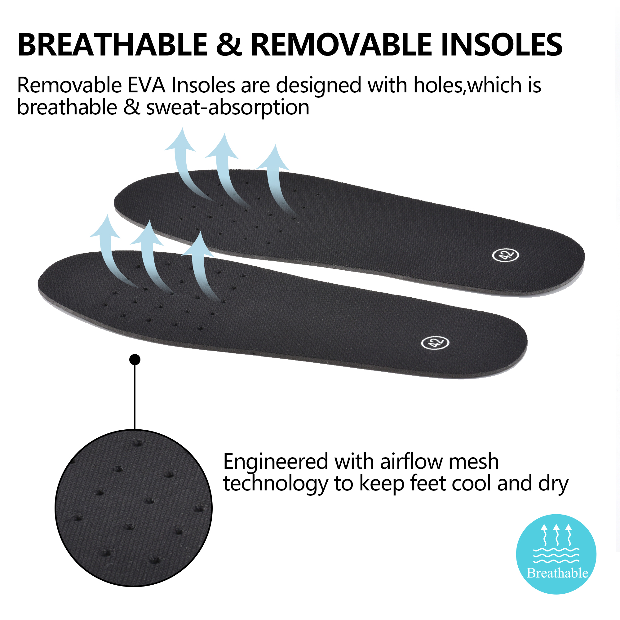 Botas de agua ocupacionales: botas de lluvia de trabajo impermeables de PVC para limpieza y ambientes húmedos, color blanco