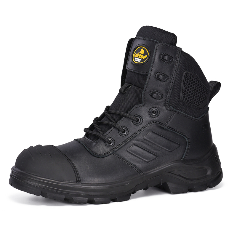 Diseño postal de alta calidad Botas de trabajo industrial Safey M-8578 Negro