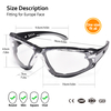 Gafas de seguridad antivaho revestidas de espuma para lugares de trabajo polvorientos | ANSI Z87.1 y EN166 SG037 Gris