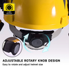 Helmets de seguridad de protección del escudo de la cara M-5009 Amarillo