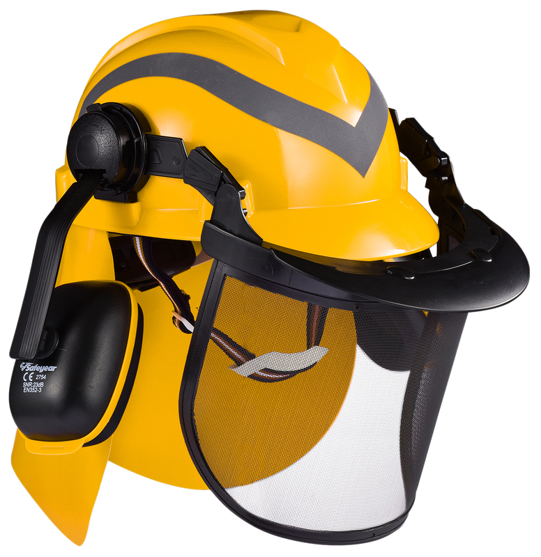 Helmets de seguridad de protección del escudo de la cara M-5009 Amarillo