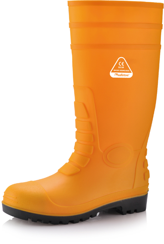 Botas de lluvia resistentes S5 W-6038 Amarillo