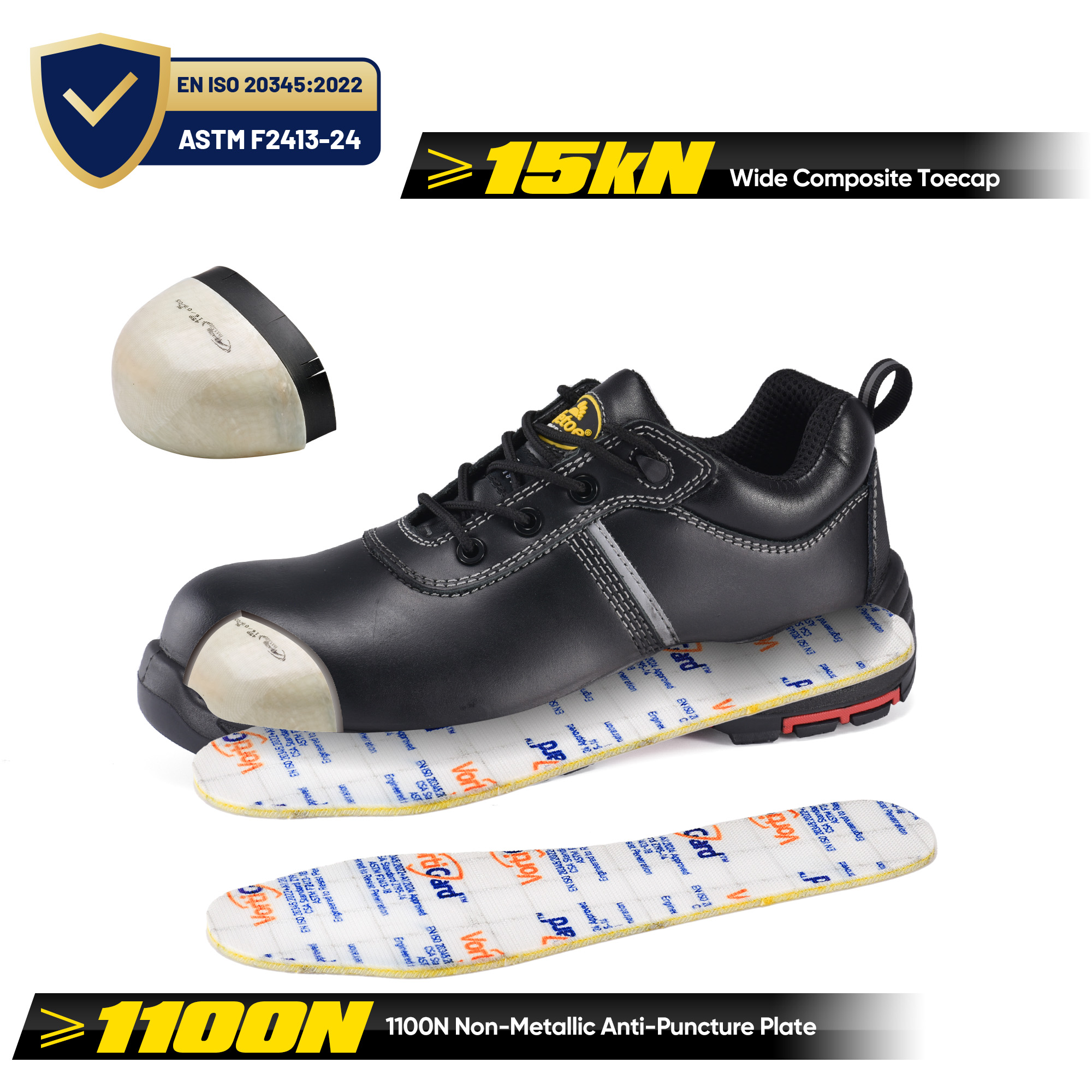 Zapatos de seguridad eléctricos ligeros EH | Puntera compuesta L-7536EH