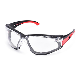 Gafas de seguridad antivaho revestidas de espuma para lugares de trabajo polvorientos | SG037 Rojo