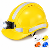 Casco de seguridad para minería con faro W-018L
