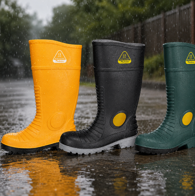 Botas de lluvia de seguridad versus botas de lluvia ocupacionales: ¿cómo elegir entre EN ISO 20345 y EN ISO 20347?