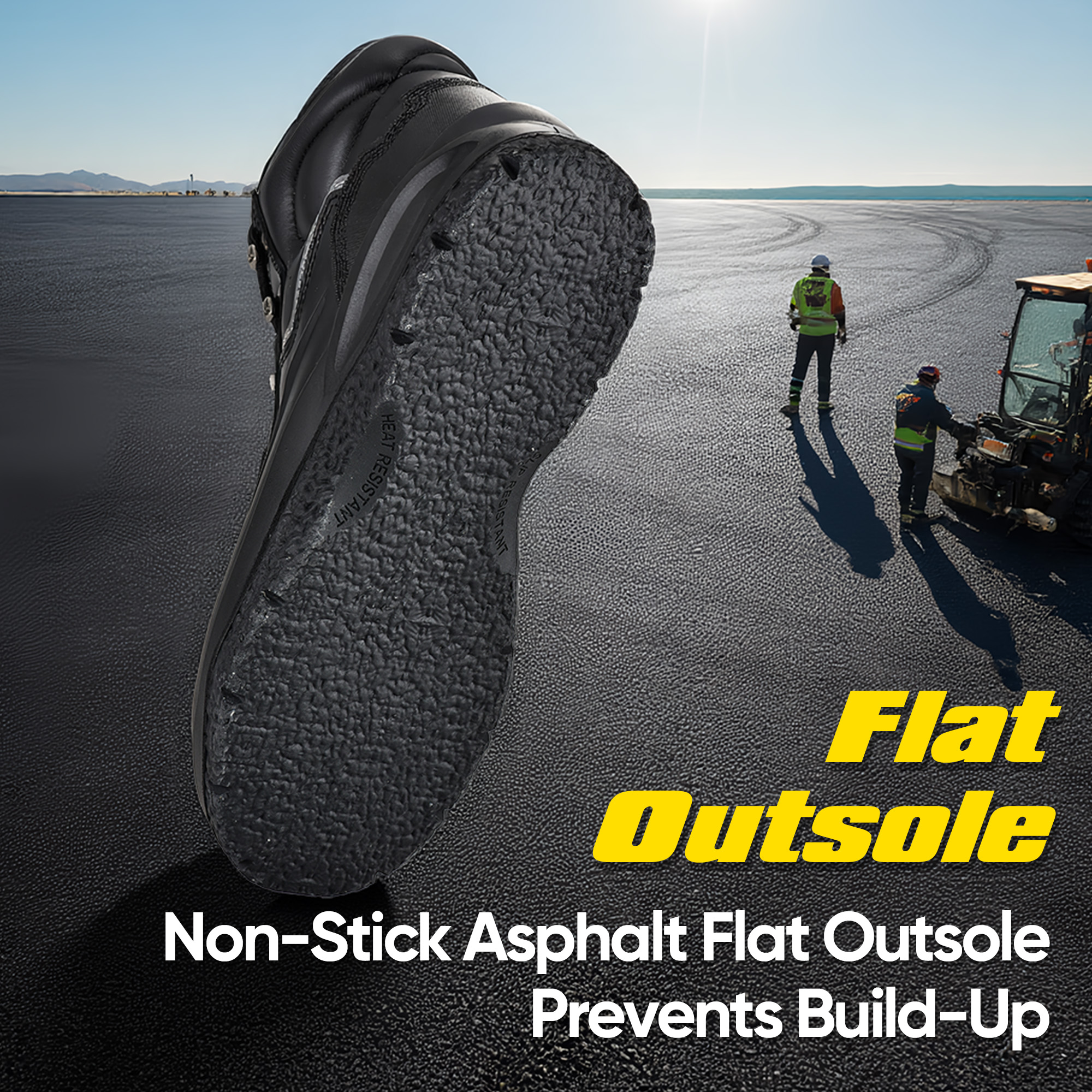 de seguridad para pavimentación de asfalto con suela resistente al calor hasta 300 ℃ | M-8565PV