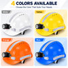 Casco de seguridad para minería con faro W-018L
