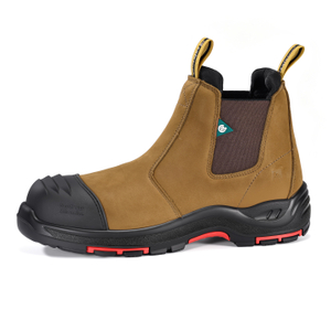 Botas de seguridad Chelsea con punta compuesta CSA EH | Botas de trabajo de cuero sin metal M-8025NB