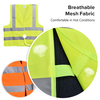 Chaleco reflectante de seguridad de alta visibilidad Amarillo y naranja | Chaleco de trabajo ligero EN ISO 20471