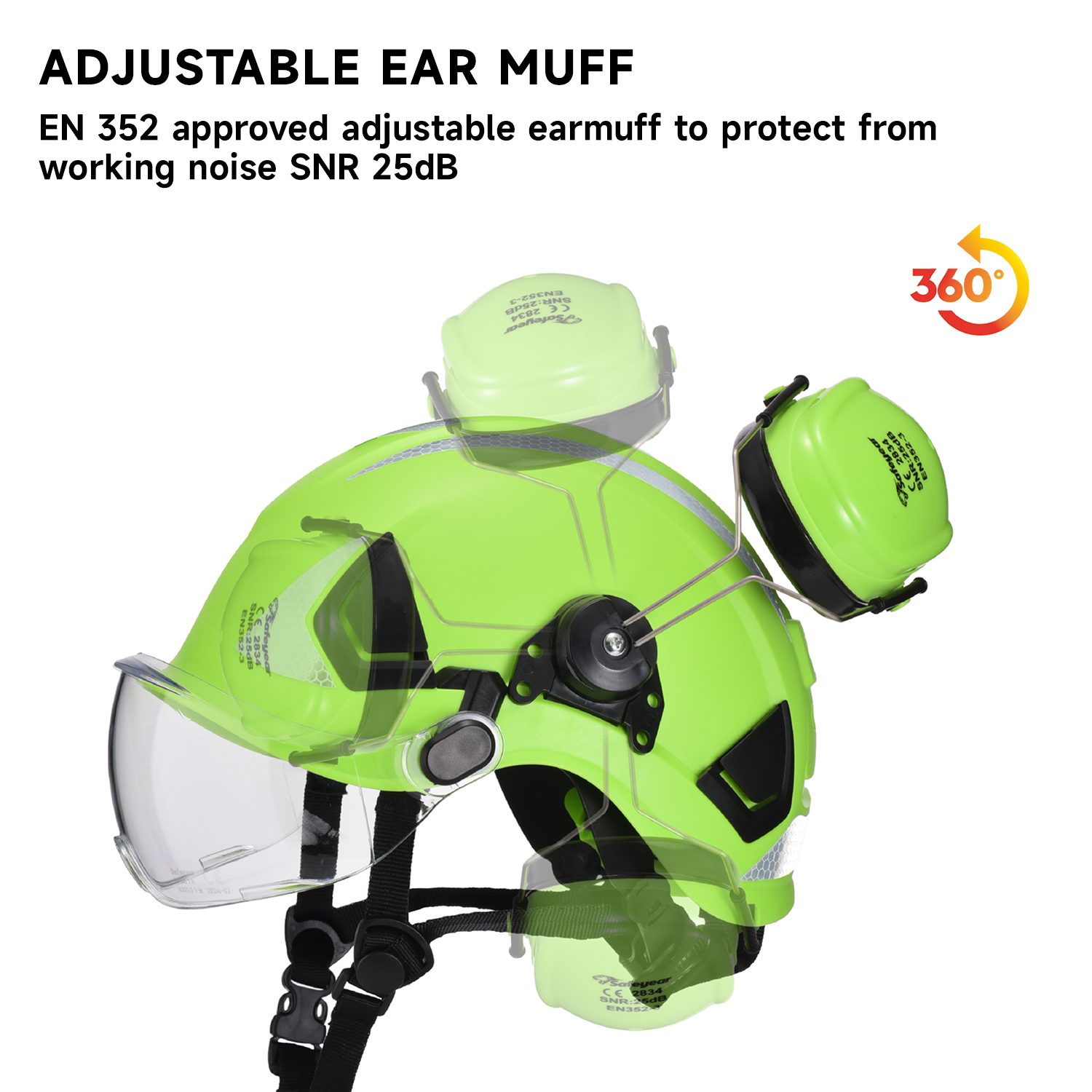 Casco de Seguridad Forestal con Careta y Orejeras M-5018