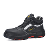 Zapatos de seguridad industrial premium con punta de acero y suela de goma/PU resistente al calor | M-8027PRST