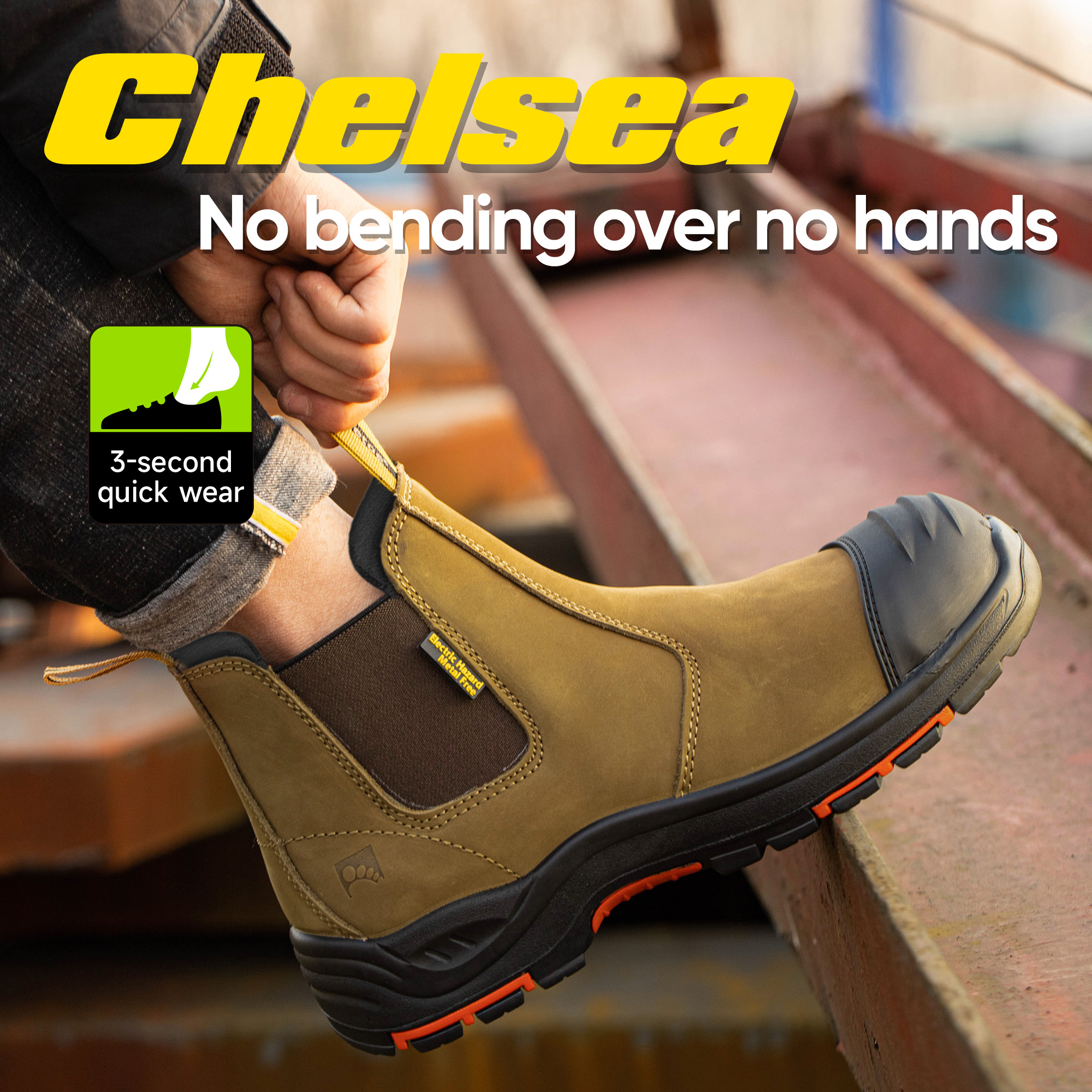 Botas de trabajo de seguridad para distribuidores estándar australianos para minería M-8025NB