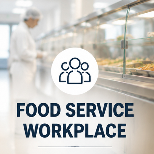 Lugar de trabajo de servicio de alimentos