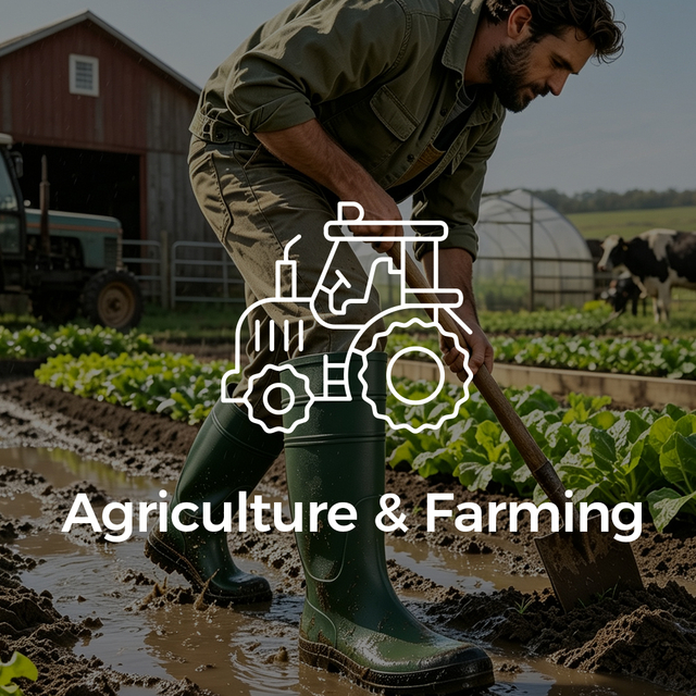 Botas de agua agrícolas