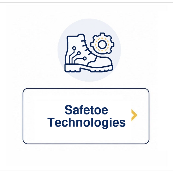 Explore Safetoe tecnolog&iacute;as de protecci&oacute;n, comodidad y rendimiento para calzado de seguridad