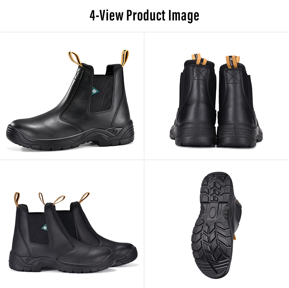 M-8025 Botas de trabajo certificadas CSA con punta de acero y tri&aacute;ngulo verde Multi-View 