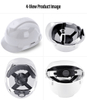 Casco de seguridad para construcción sin ventilación W-003
