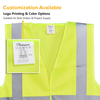 Chaleco reflectante de seguridad de alta visibilidad Amarillo y naranja | Chaleco de trabajo ligero EN ISO 20471