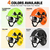 Casco de Seguridad Forestal con Careta y Orejeras M-5018