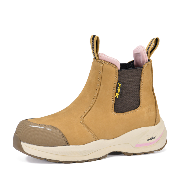 Botas de seguridad Chelsea ultraligeras para mujer con puntera de aluminio y protección con placa de PE | M-8025W Pro