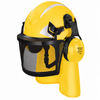 Casco de Seguridad con Pantalla Facial y Orejeras M-5017 Naranja