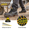 Zapatos de seguridad para construcción industrial con certificación Black Cow M-8520PRST SiteShield Max