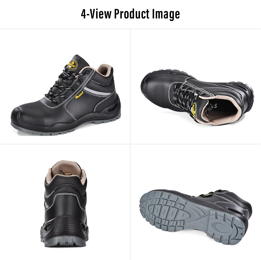Cuatro vistas de Safetoe Botas de seguridad M-8371 S3 para trabajos de fabricaci&oacute;n 