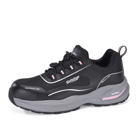 Zapatillas de seguridad ultraligeras para mujer con puntera de aluminio y protección de placa de PE | L-7613 