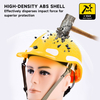 Casco de seguridad ventilado de alta visibilidad con tiras reflectantes