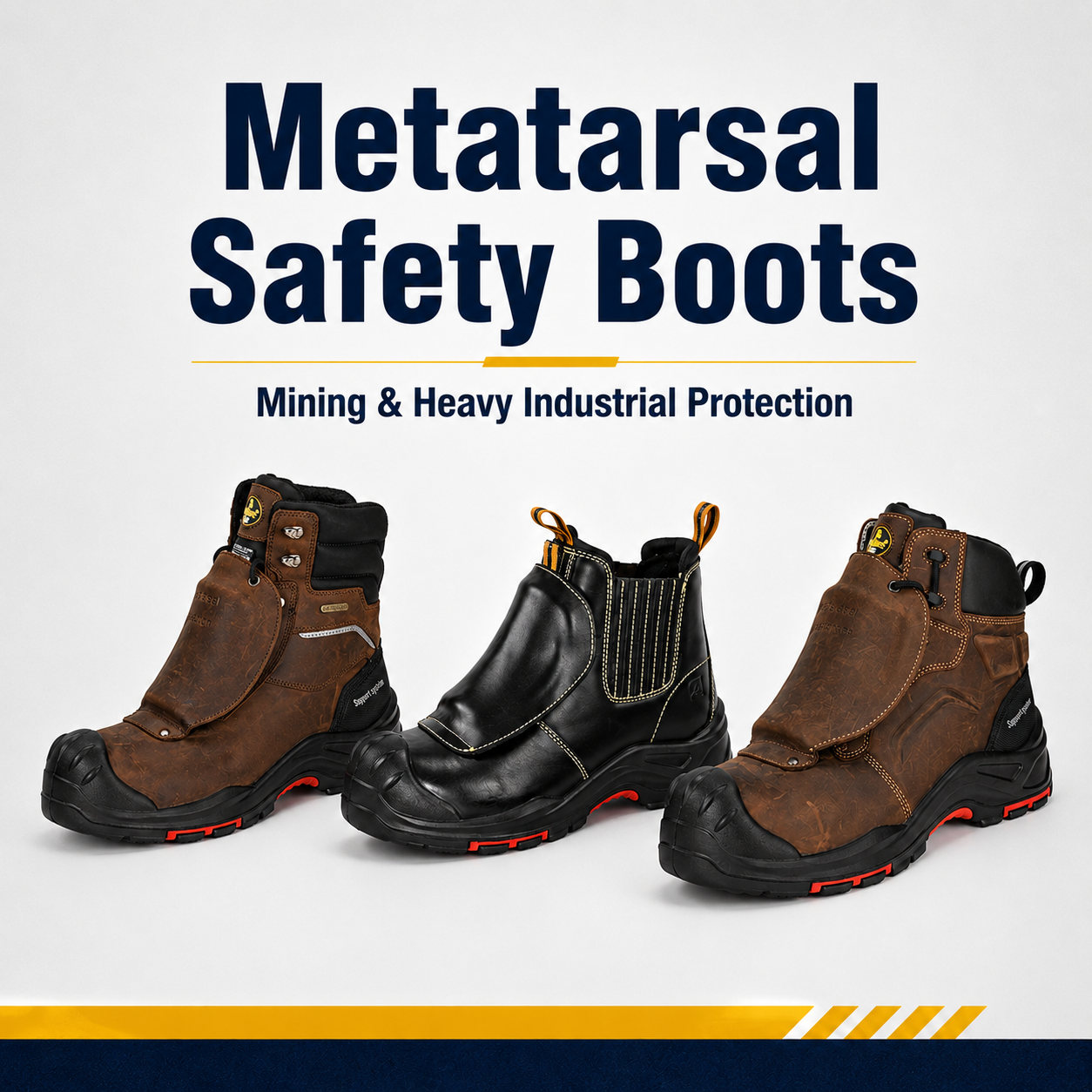 Botas de seguridad metatarsianas para minería: ¿Cuándo necesitan los trabajadores protección Met Guard?