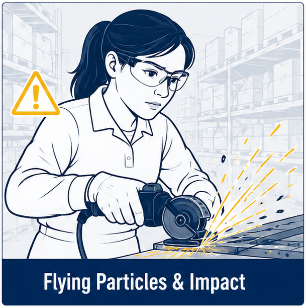 Part&iacute;culas voladoras e impacto