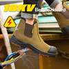 Botas de seguridad en el trabajo con aislamiento de caucho y aislamiento eléctrico sin cordones aprobadas por ASTM M-8025NB InstaGuard Chelsea