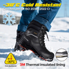 Botas de seguridad de invierno con aislamiento negras | Botas de trabajo para petróleo y gas H-9552BK