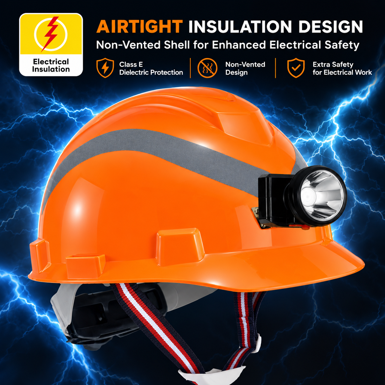 Casco de seguridad para servicios públicos subterráneos W-003L